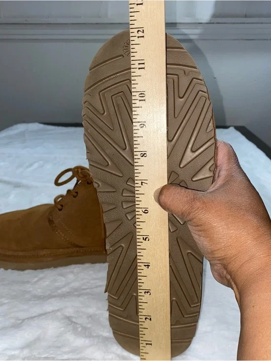 UGG “Neumel" Women’s Suede/Shearling Shoe - Lace-Up Chukka Boot (Chestnut) US 12 - Picture 12 of 12